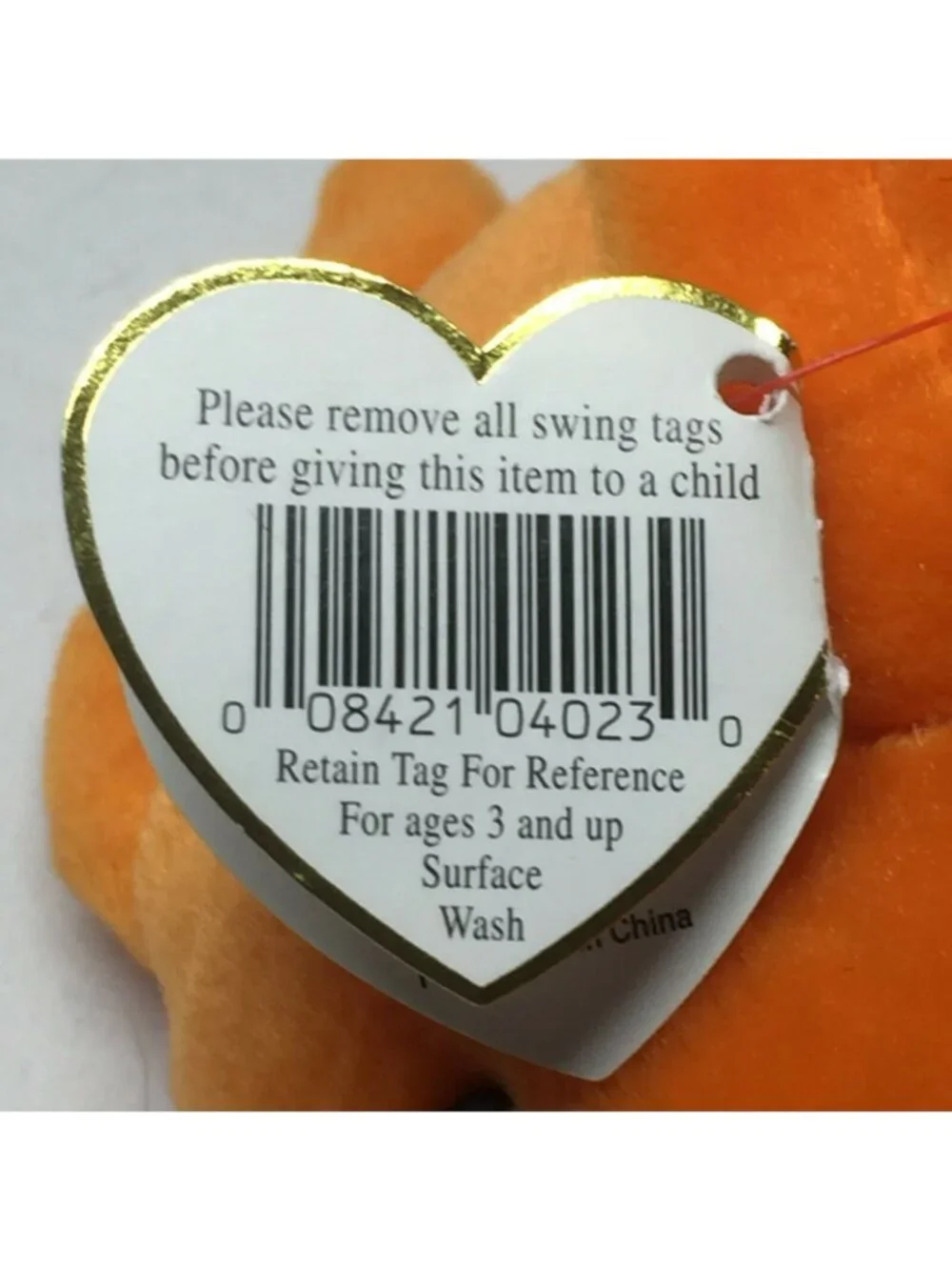 Ty Beanie Baby Goldie Goldfish Plush Orange Stuffed Animal Tag November 14 1994